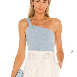 Lovers + Friends Blanche Bodysuit in Powder Blue